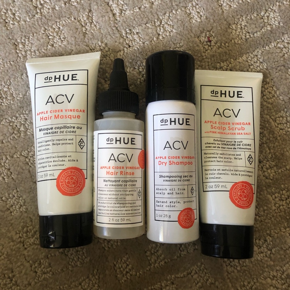 dpHUE Apple Cider Vinegar 4 pack travel size products